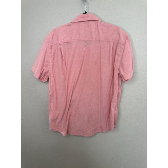 Mutual Weave‎ Mens Pink Shirt X-Large short sleeve button up cotton collared - Picture 5 of 6